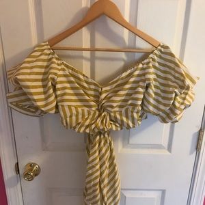 Off the Shoulder Crop Top